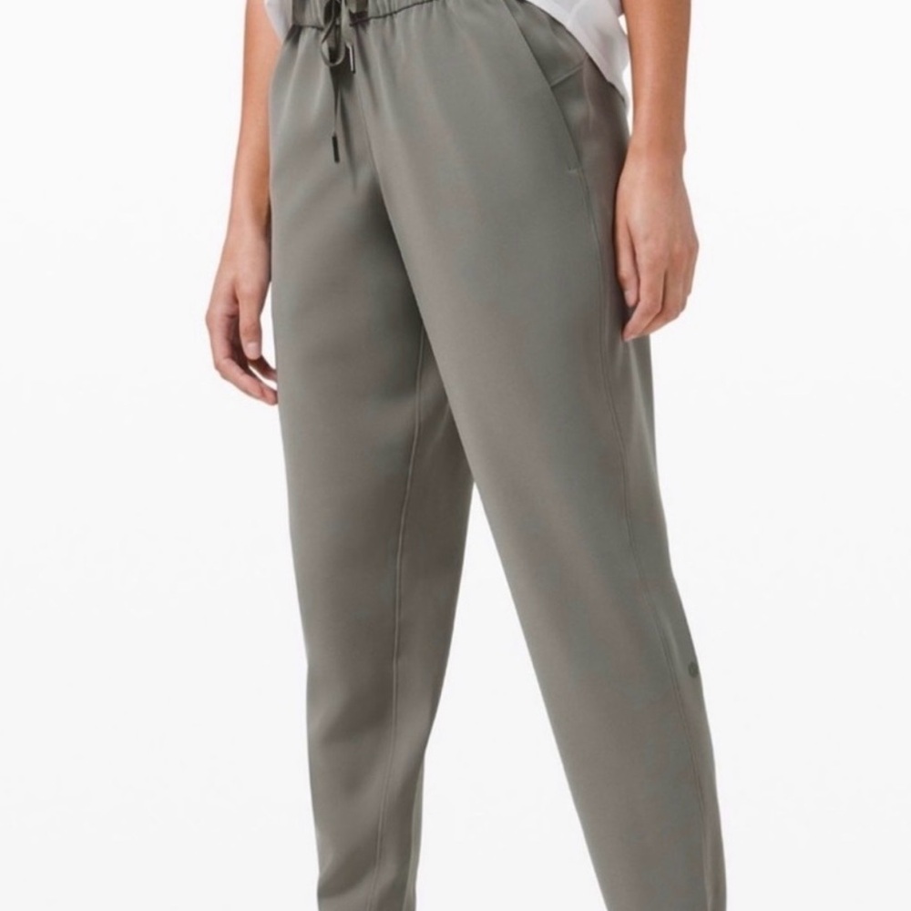 Lululemon Olive Green Joggers - Comfortable Drawstring Waist. Women’s Size 10.